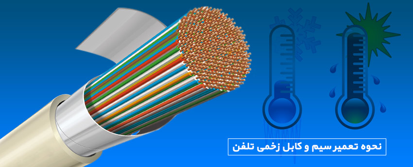 نحوه تعمیر سیم و کابل زخمی تلفن