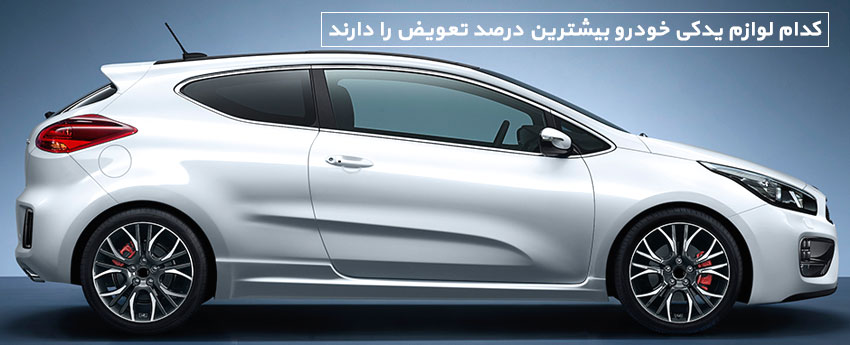 کدام لوازم یدکی خودرو بیشترین درصد تعویض را دارند